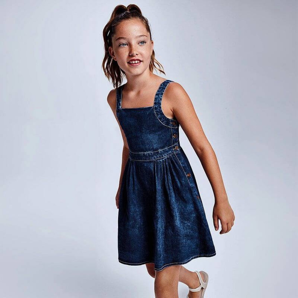 Size 10 Girls Mayoral Dark Blue Casual Kids Dress
